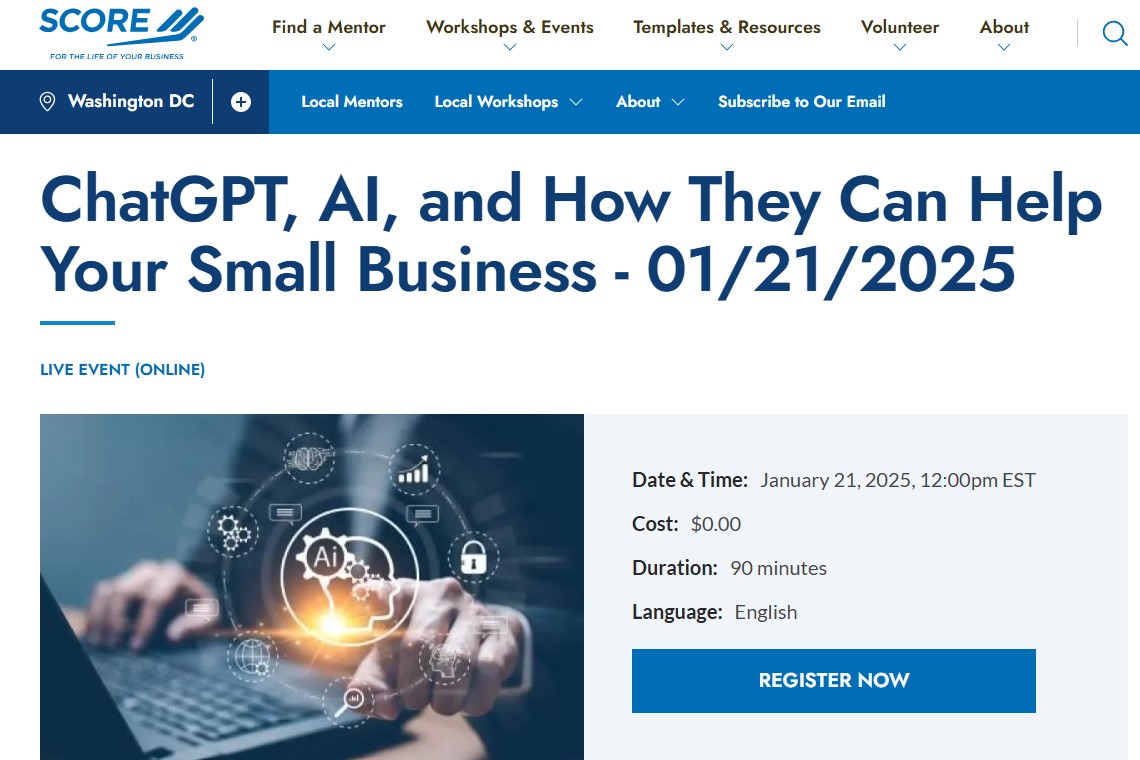 Free Webinar: How ChatGPT and AI Can Help Your Small Business