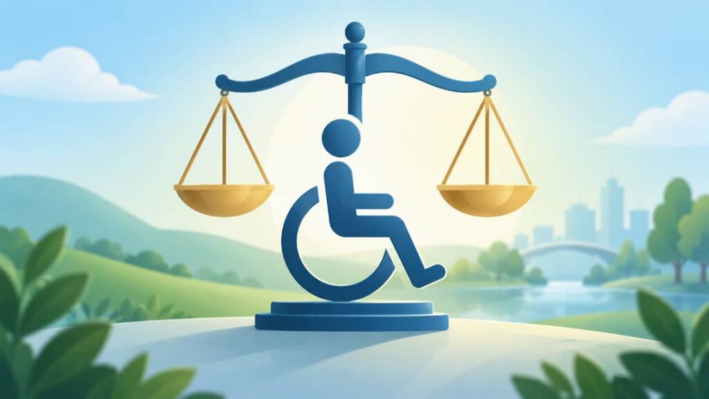 Icon representing disability rights and harassment awareness for Ocean County residents